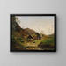 Landschap met smederij - Ferdinand Georg Waldmüller — ingelijst kunstwerk aan de muur