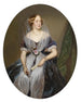 Portret van een edele dame - Ferdinand Georg Waldmüller — weergave van het kunstwerk