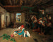 Voorbereiding van het wijndankfeest - Ferdinand Georg Waldmüller — weergave van het kunstwerk