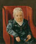 van Rosina Wieser in een fauteuil - Ferdinand Georg Waldmüller — weergave van het kunstwerk