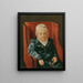 van Rosina Wieser in een fauteuil - Ferdinand Georg Waldmüller — ingelijst kunstwerk aan de muur