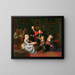 L'Adoption - Ferdinand Georg Waldmüller — ingelijst kunstwerk aan de muur