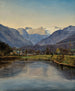 Vue sur le lac Altaussee et le Dachstein - Ferdinand Georg Waldmüller — weergave van het kunstwerk