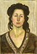 Een vrouw - Ferdinand Hodler — ingelijst kunstwerk aan de muur