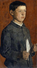 Portret van August Hodler de student - Ferdinand Hodler — weergave van het kunstwerk