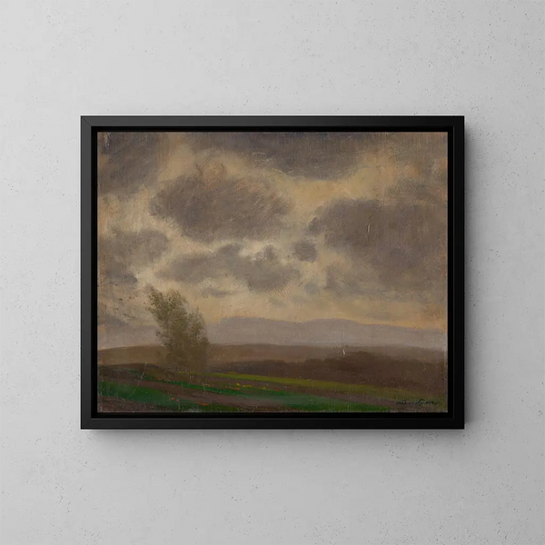 Voor de storm - Ferdinand Katona — ingelijst kunstwerk aan de muur
