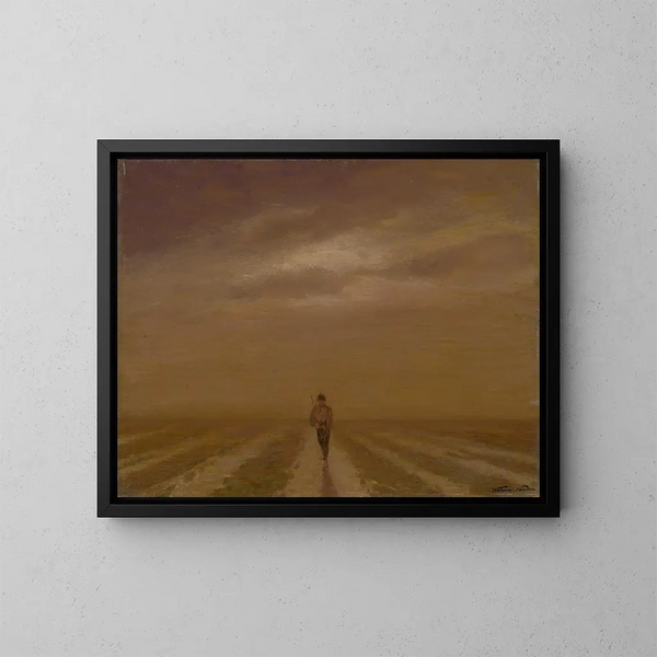 Laat in de avond - Ferdinand Katona — ingelijst kunstwerk aan de muur