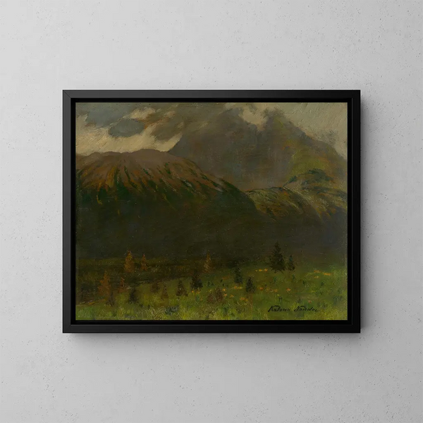 Gerlachov - Ferdinand Katona — ingelijst kunstwerk aan de muur