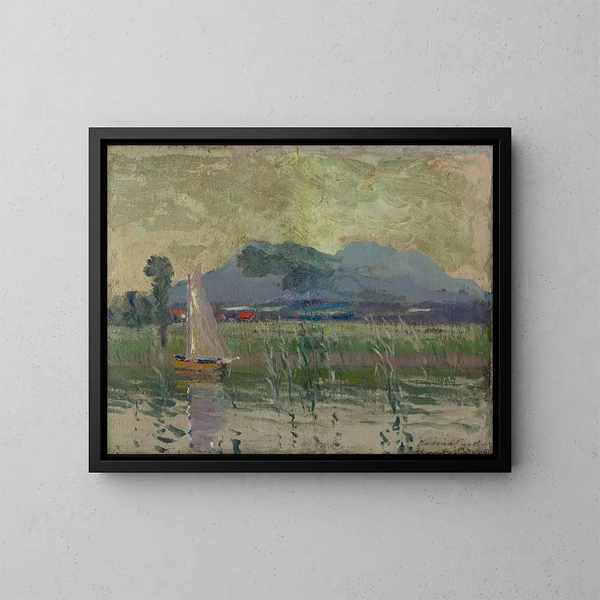 Motief van Chiemsee - Ferdinand Katona — ingelijst kunstwerk aan de muur