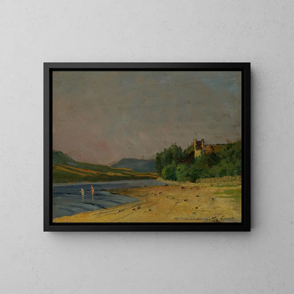 Kasteel Nedeck - Ferdinand Katona — ingelijst kunstwerk aan de muur