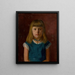 Portrait of a Girl - Ferdinand Katona — framed artwork on a wall