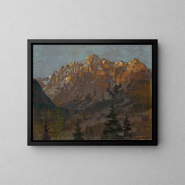 Motief van de Tatras - Ferdinand Katona — ingelijst kunstwerk aan de muur