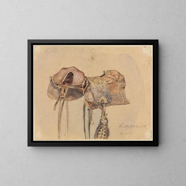 Selle brésilienne - Ferdinand Keller — ingelijst kunstwerk aan de muur