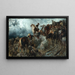 The Elector before the Battle of Fehrbellin - Ferdinand Keller — framed artwork on a wall