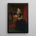 Portret van Wilhelmine Keller - Ferdinand Keller — ingelijst kunstwerk aan de muur
