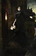 romantische scène - Ferdinand Keller — weergave van het kunstwerk