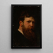 Autoportrait - Ferdinand Keller — ingelijst kunstwerk aan de muur