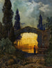 Landschap in Arcadische stijl - Ferdinand Knab — weergave van het kunstwerk