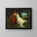 Richard Wagner's opera scène van Tannhäuser en Venus in het Venusberg schilderij - Ferdinand Leeke — ingelijst kunstwerk aan de muur