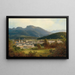 View of Ischl and the Kaiservilla - Ferdinand Lepié — framed artwork on a wall