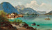 van Weissenbach am Attersee - Ferdinand Lepié — weergave van het kunstwerk