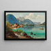 van Weissenbach am Attersee - Ferdinand Lepié — ingelijst kunstwerk aan de muur