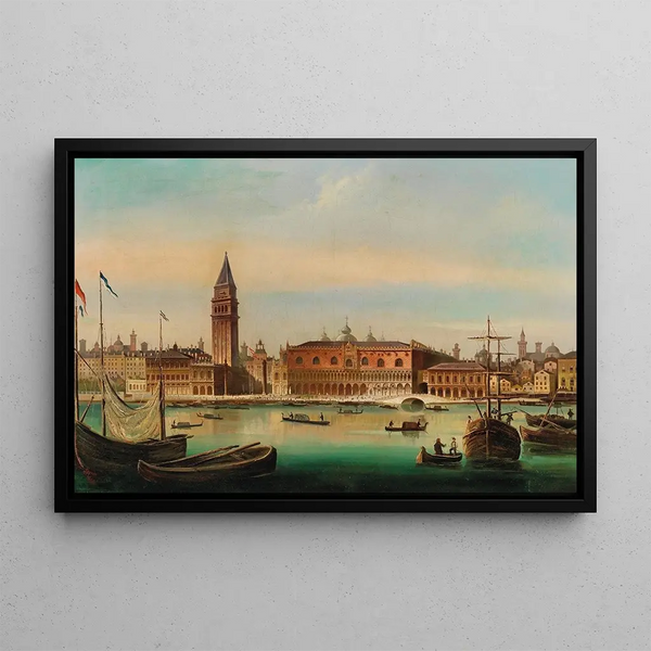 Ferdinand Lepie - Venice View of the Doges Palace and St Marks Square.webp