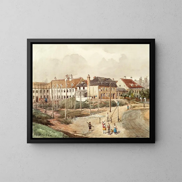 Place de construction vorstédtique - Ferdinand Weckbrodt — ingelijst kunstwerk aan de muur