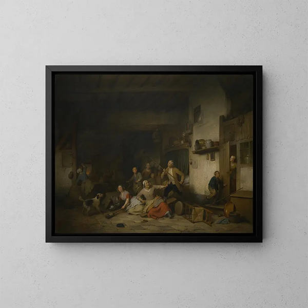 De Vleermuis - Ferdinand de Braekeleer — ingelijst kunstwerk aan de muur