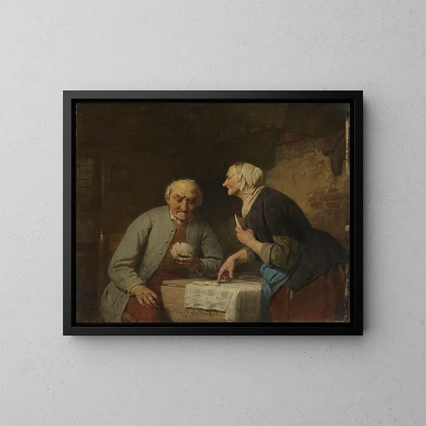 Trump - Ferdinand de Braekeleer — ingelijst kunstwerk aan de muur
