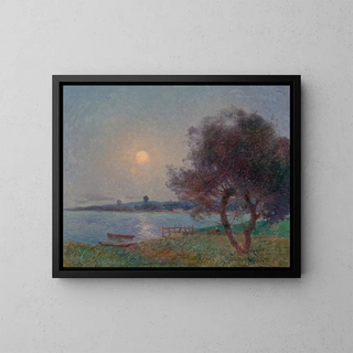 Ferdinand du Puigaudeau - La rivire au clair de lune.webp