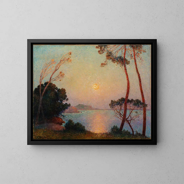 Maritiem landschap - Ferdinand du Puigaudeau — ingelijst kunstwerk aan de muur