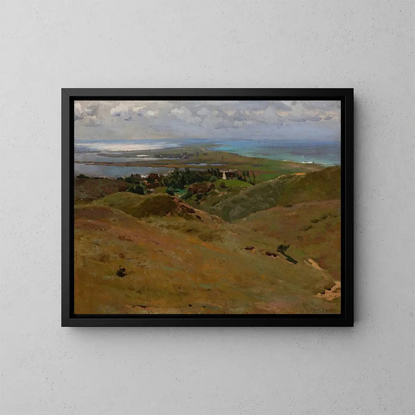 Landschap van Bornholm - Ferdynand Ruszczyc — ingelijst kunstwerk aan de muur