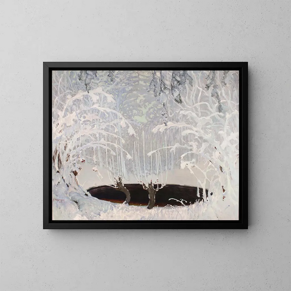 Winterverhaal - Ferdynand Ruszczyc — ingelijst kunstwerk aan de muur
