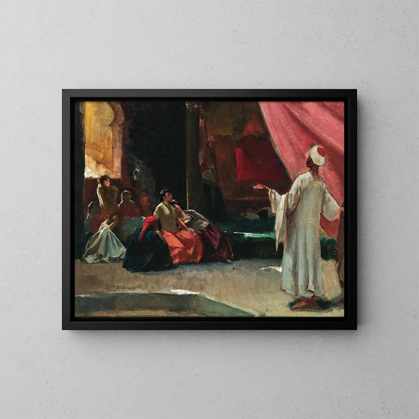 La Lecture - Ferenc Eisenhut — ingelijst kunstwerk aan de muur