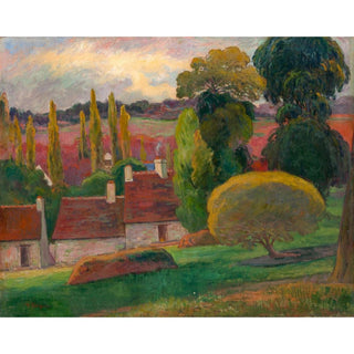 Ferme en Bretagne de Paul Gauguin | Reproduction Tableau Décoration murale affiche copie