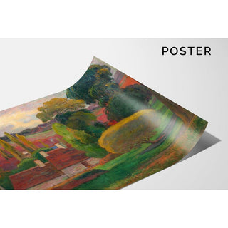 Ferme en Bretagne de Paul Gauguin | Reproduction Tableau Décoration murale affiche copie