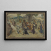 De vijf continenten - Fernand Cormon — ingelijst kunstwerk aan de muur