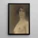 L: Des cheveux noirs L'Ange du mal - Fernand Khnopff — ingelijst kunstwerk aan de muur