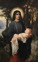Vierge Marie met het Kind Jezus - Fernand Lematte — weergave van het kunstwerk