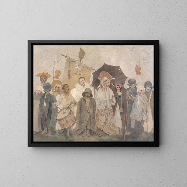 La Vachalcade - Fernand Pelez — ingelijst kunstwerk aan de muur