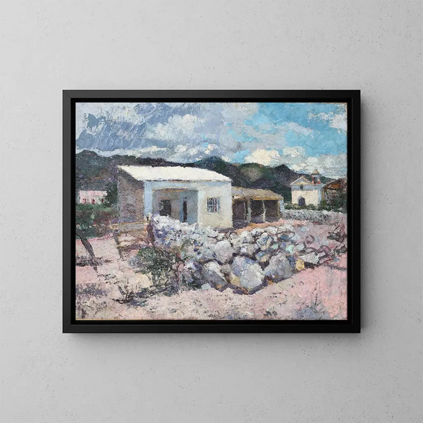 De stranden van Guasapampa - Fernando Fader — ingelijst kunstwerk aan de muur