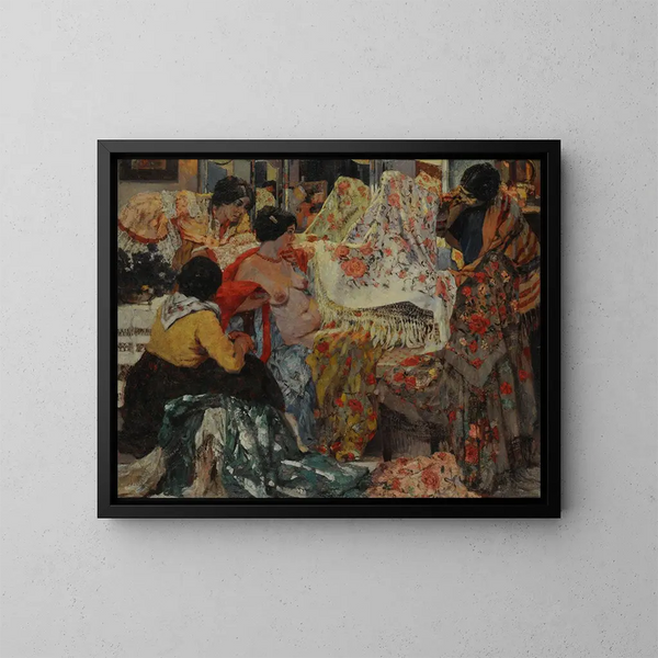 De mantels van Manilla - Fernando Fader — ingelijst kunstwerk aan de muur