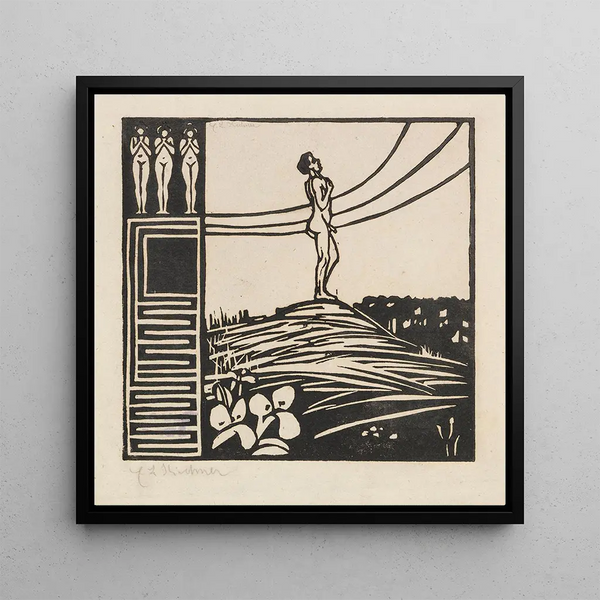 Figure masculine sur une montagne La Nostalgie - Ernst Ludwig Kirchner