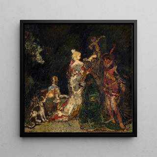 Figures dans un parc - Adolphe Monticelli