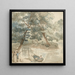 Elegant figures with a dog near a lake - Thomas Rowlandson — framed artwork on a wall