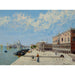 Figures near the Mole with the Libreria, Punta della Dogana, and Santa Maria della Salute in the distance - Antonietta Brandeis