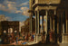 Caprice architectural avec une procession bacchanale - Filippo Gagliardi — artwork view