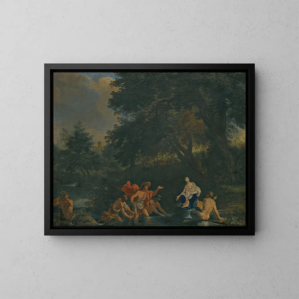 Latone en de Lyciërs - Filippo Lauri — ingelijst kunstwerk aan de muur