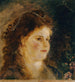 Meis met een parelketting in haar - Anton Romako — weergave van het kunstwerk